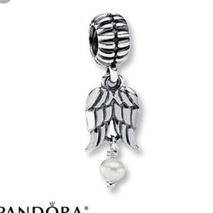 Angel wings charm